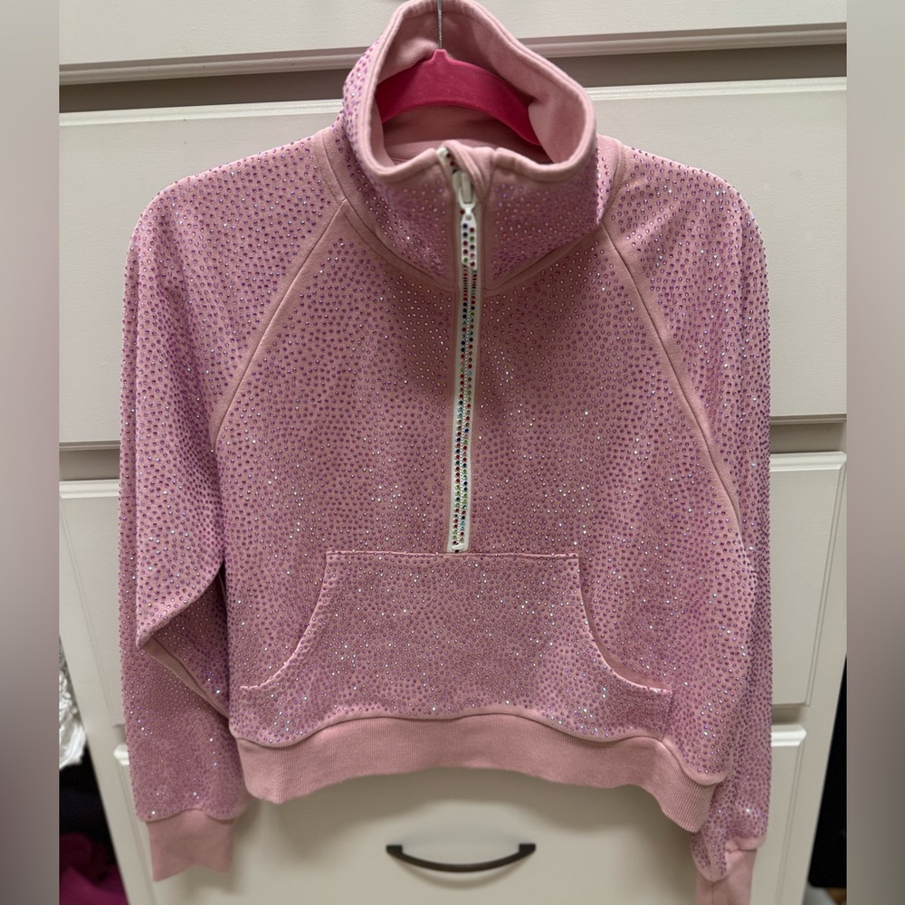Queen of Sparkles Pink Rhinestone Pullover